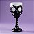 Taça Halloween - Branco e Preto - Caveira - 250ml - 1 unidade - Rizzo - Imagem 1