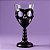 Taça Halloween - Preto com Transparente - Caveira - 250ml - 1 unidade - Rizzo - Imagem 1
