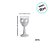 Taça Halloween - Branco e Transparente - Caveira - 250ml - 1 unidade - Rizzo - Imagem 3