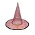 Chapéu de Bruxa Transparente Rosa - Aranha Dourada - Halloween - 1 unidade - Rizzo - Imagem 1