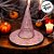 Chapéu de Bruxa Transparente Rosa - Aranha Dourada - Halloween - 1 unidade - Rizzo - Imagem 3