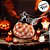 Enfeite Decorativo Halloween - Abóbora Xadrez - 18cm - 1 unidade - Rizzo - Imagem 2