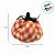 Enfeite Decorativo Halloween - Abóbora Xadrez - 18cm - 1 unidade - Rizzo - Imagem 3