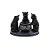 Enfeite Decorativo Halloween em Resina - Gatos Noite do Terror - 12,5cm  - 1 unidade - Cromus - Rizzo - Imagem 1