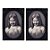 Enfeite de Halloween - Quadro 3D Menina - 22x27cm - 1 unidade - Rizzo - Rizzo - Imagem 1