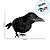 Enfeite Decorativo de Halloween - Corvo - 20cm - 1 unidade - Rizzo - Imagem 2