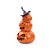Enfeite Decorativo Halloween - Trio de Abóboras Noite do Terror com LED - 19cm - 1 unidade - Cromus - Rizzo - Imagem 2