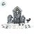 Enfeite Decorativo de Halloween - Kit Cemiterio Noites de Terror - 55x33,5x6cm - 1 unidade - Cromus  - Rizzo - Imagem 3