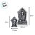 Enfeite Decorativo de Halloween - Kit Cemiterio Noites de Terror - 55x33,5x6cm - 1 unidade - Cromus  - Rizzo - Imagem 6