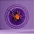 Enfeite Decorativo de Halloween - Fiorata Encarte Roxo com Aranha Laranja - 40cm - 1 unidade - Girotoy - Rizzo - Imagem 1