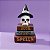 Enfeite Decorativo Halloween - Crânio Com Livros - 27,5cm - 1 unidade - Cromus - Rizzo - Imagem 1