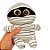 Pelúcia Mini Múmia Branca 18 cm - Halloween - 1 unidade - Rizzo - Imagem 5