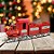 Trem Decorativo De Natal - Vermelho e Dourado - 75x29cm - 1 unidade - Cromus - Rizzo - Imagem 1