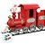Trem Decorativo De Natal - Vermelho e Dourado - 75x29cm - 1 unidade - Cromus - Rizzo - Imagem 2