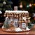 Casinha Decorativa de Natal - Pinheiros - 26x19cm - 1 unidade - Rizzo - Imagem 1