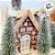 Casinha decorativa de Natal com Led - Tijolos - 21cm - 1 unidade - Rizzo - Imagem 6