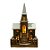 Casinha Nevada Decorativa de Natal - Marrom - 46cm - 1 unidade - Rizzo - Imagem 1