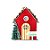 Casinha Decorativa de Natal - Vermelho - 12cm - 1 unidade - Rizzo - Imagem 1