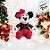 Pelúcia Minnie Natalina Roupa Xadrez - 32cm - Disney Original - 1 unidade - Cromus - Rizzo - Imagem 3