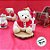 Urso de Pelúcia de Natal - Gorro Noel - Branco - 1 unidade - Cromus - Rizzo - Imagem 2