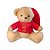 Urso de Pelúcia de Natal - Ho Ho Ho - 1 unidade - Cromus - Rizzo - Imagem 1