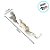 Galho Decorativo com Esquilo - Branco - 55cm - 1 unidade - Rizzo - Imagem 2