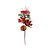 Galho Folhas, Frutas e Pinha - Verde/Vermelho - 25cm - 1 unidade - Cromus - Rizzo - Imagem 1