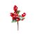 Galho Folhas e Frutas Nevado 30cm - Vermelho/Verde - 1 unidade - Cromus - Rizzo - Imagem 1