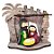 Enfeite de Natal em Poliresina - Sagrada Família Bebe no Cesto - 13x11cm - 1 unidade - Rizzo - Imagem 1