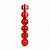 Bola de Natal em Tubo - Vermelho - 5cm - 6 unidades - Cromus - Rizzo - Imagem 3
