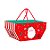 Cesta de Cartão Com Alça de Natal - Polo Norte - 25x15cm - 1 unidade - Cromus - Rizzo - Imagem 1