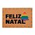Capacho de Fibra - Feliz Natal com Árvore - 60x40cm - 1 unidade - Cromus - Rizzo - Imagem 1
