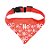 Bandana Pet de Natal - Vermelho/Branco - 20cm - 1 unidade - Cromus - Rizzo - Imagem 1
