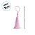 Tassel Decorativo Artesanal - Rosa Claro - 13cm - 12 unidades - Artlille - Rizzo - Imagem 3