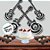 Kit Painel Decorativo - Guitarra - Preto e Branco  - 4 unidades - Festa Maluca - Rizzo - Imagem 3