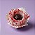 Forminha Para Doces Finos De Hallowen - Rosa Branca Com Sangue - 5x5cm - 30 unidades - Cromus - Rizzo - Imagem 1