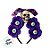 Tiara De Halloween - Flor Com Olho e Caveira - Roxo -  22x23cm - 1 unidade - Rizzo - Imagem 2