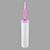 Inflador a Ar Bomba Manual Para Balão - Base Branca Bico Rosa - 27,5x4,5cm - 1 unidades - Rizzo - Imagem 3