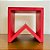 Suporte para Doces em Madeira Bandeirinha Rústico De Festa Junina - Vermelho - 11,5x12cm - 1 unidade - Rizzo - Imagem 1