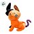 Gato de Pelúcia com Chapéu - Laranja - 25cm  - 1 unidade - Rizzo - Imagem 3