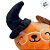 Gato de Pelúcia com Chapéu - Laranja - 25cm  - 1 unidade - Rizzo - Imagem 7