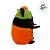 Gato de Pelúcia saquinho "Trick or Treat" - Preto/Laranja - 20cm - 1 unidade - Rizzo - Imagem 3