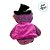 Urso de Pelúcia com Capa e Chápeu - Roxo - 32cm - 1 unidade - Rizzo - Imagem 4
