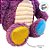 Urso de Pelúcia com Capa e Chápeu - Roxo - 32cm - 1 unidade - Rizzo - Imagem 5