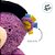 Urso de Pelúcia com Capa e Chápeu - Roxo - 32cm - 1 unidade - Rizzo - Imagem 6