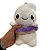 Fantasma de Pelúcia com Boia Roxa - Branco - 23 cm  - 1 unidade - Rizzo - Imagem 6