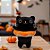 Gato de Pelúcia com Boia Laranja - Preto - 23cm  - 1 unidade - Rizzo - Imagem 1