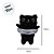Gato de Pelúcia com Boia Laranja - Preto - 23cm  - 1 unidade - Rizzo - Imagem 2