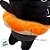 Gato de Pelúcia com Boia Laranja - Preto - 23cm  - 1 unidade - Rizzo - Imagem 6