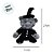 Urso de Pelúcia com Roupa de Bruxa - Preto - 27 cm  - 1 unidade - Rizzo - Imagem 2